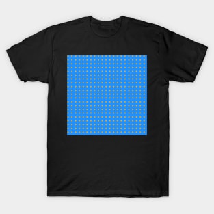 Dodger Blue Orange Pattern T-Shirt